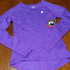 Fila, Athletic, Running Top, Long Sleeve Tee